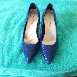 NAVY, size 9, heeled shoe, from PAYLESS.